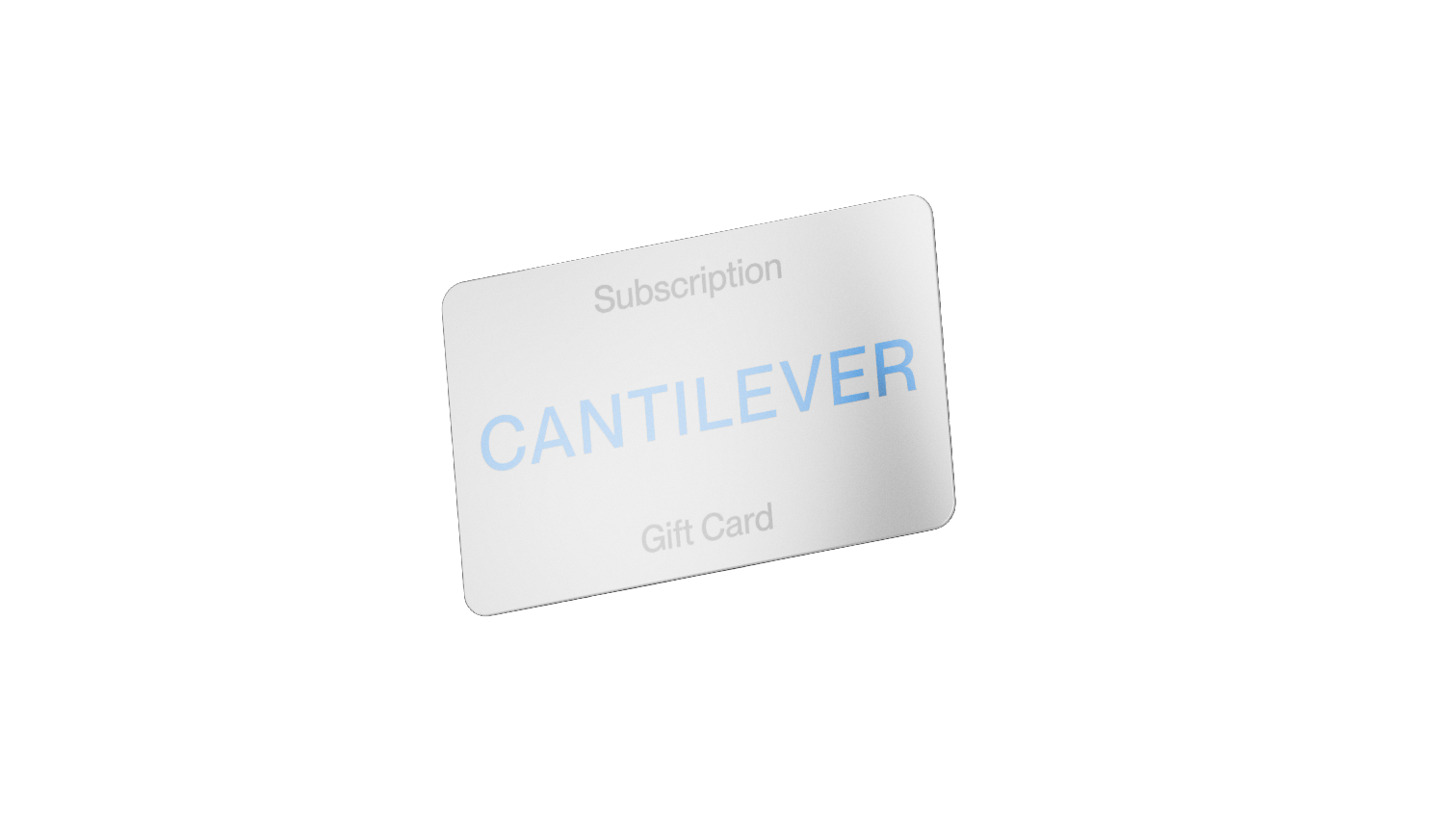 Cantilever gift card