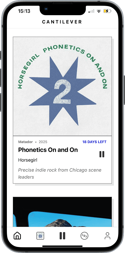 Cantilever home page mockup